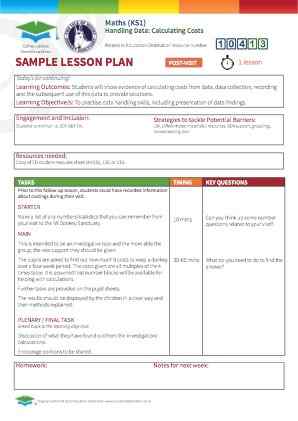 View Sample Lesson Plan