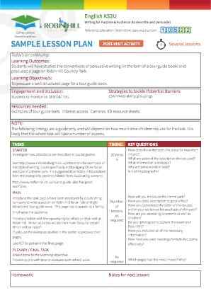 View Sample Lesson Plan