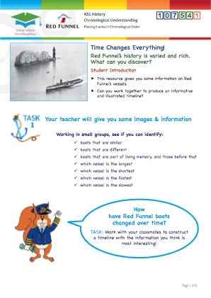 Click to view Resource 107541 Time Changes Everything! Constructing a Ferry Timeline!