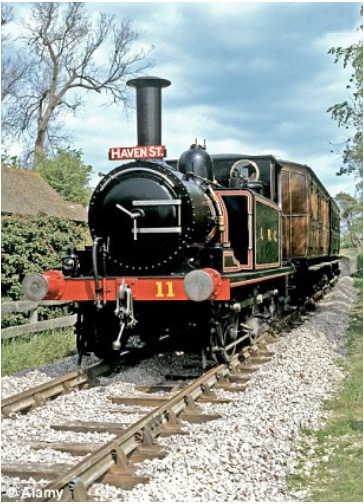 Vintage steam locomotive No. 11 running on the railway tracks