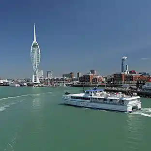 Image of an Isle of Wight ferry used for school trips