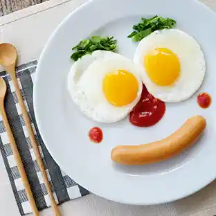 School trip breakfast