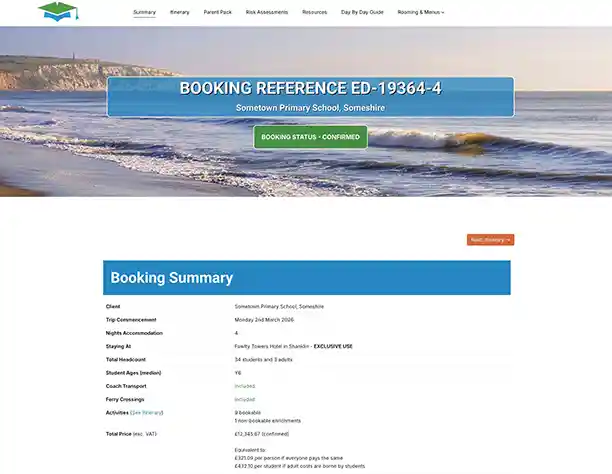 Financial dashboard in the Client Portal showing payment tracking and invoice management